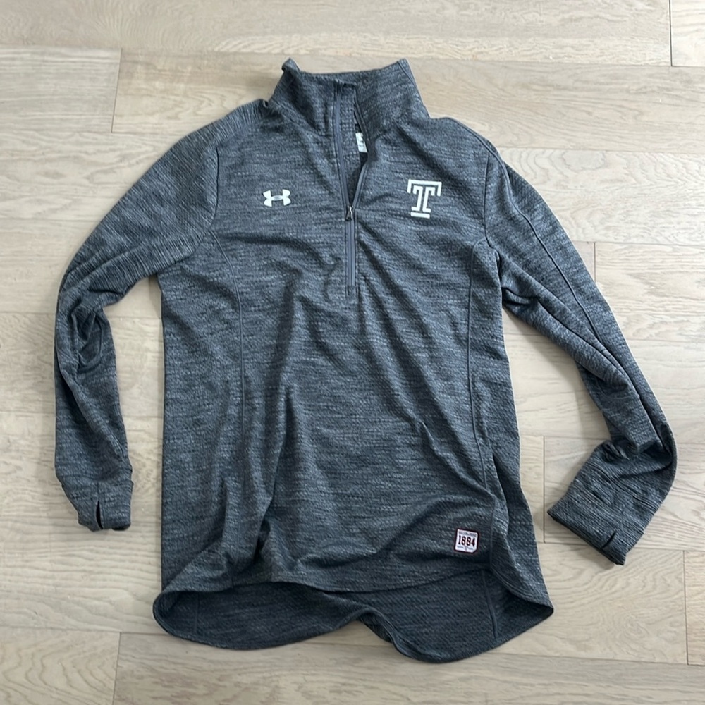 Temple university quarter zip sweatshirt